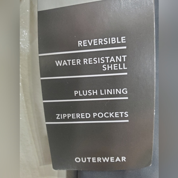 MSX by Michael Stahan reversible jacket men's size Small gray zip pockets fleece - Picture 10 of 14